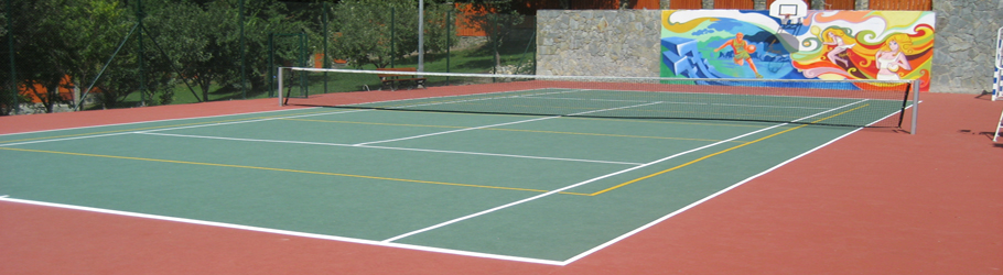 Private Tennis Court, Aberdiyevka, Krasnodar Region, Russia - Decoflex D6 Sports Flooring
